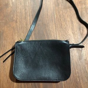Madewell Black Leather Beltbag